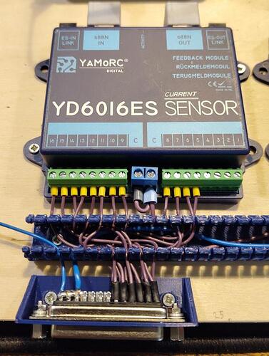 Traintastic demo/test layout YD6016ES wiring